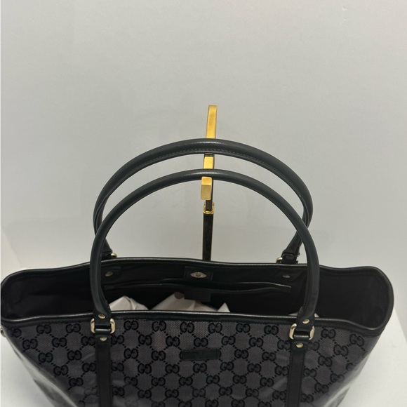 Gucci Black Gray Joy Crystal Medium Tote Bag - Picture 3 of 10